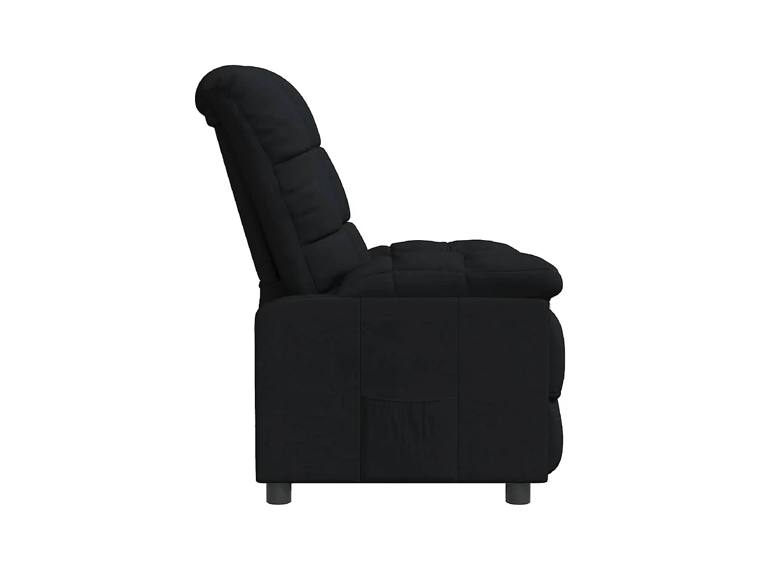 Sillón de relax | Silla | Sillón reclinable de tela negro SHL4832