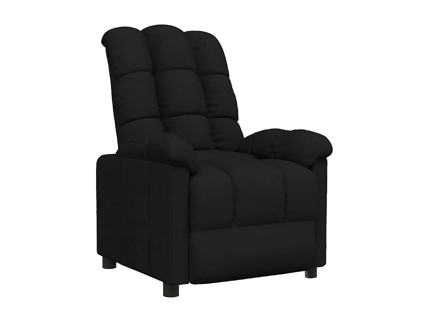 Relaxsessel | Lounge Sessel für Wohnzimmer Schwarz Stoff SHL4900