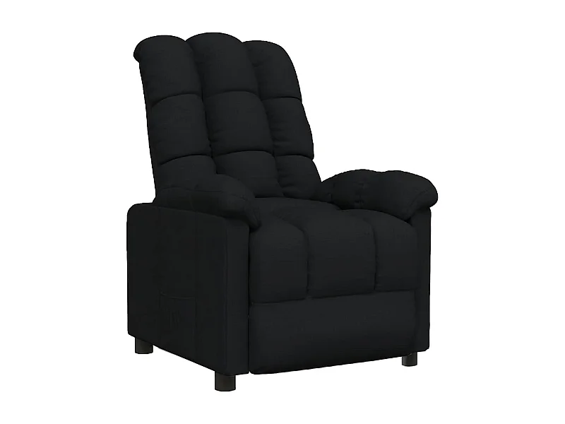 Relaxsessel | Lounge Sessel für Wohnzimmer Schwarz Stoff SHL4900