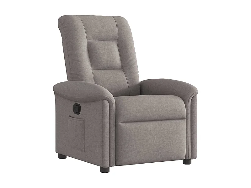 Sillón de relax | Silla | Sillón reclinable de tela gris taupe SHL6889
