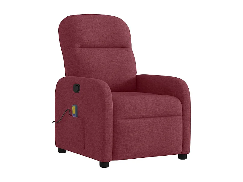 Sillón de salón | Silla | Sillón de masaje reclinable de tela color vino tinto SHL4589