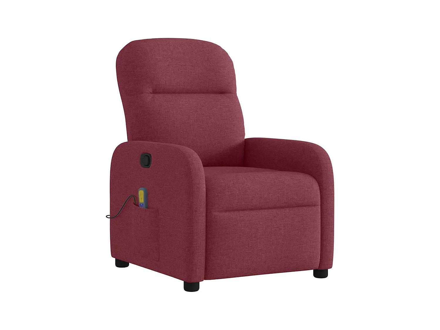 Fauteuil inclinable-Chaise de relax-Fauteuil de Massage Rouge bordeaux Tissu SHL2222
