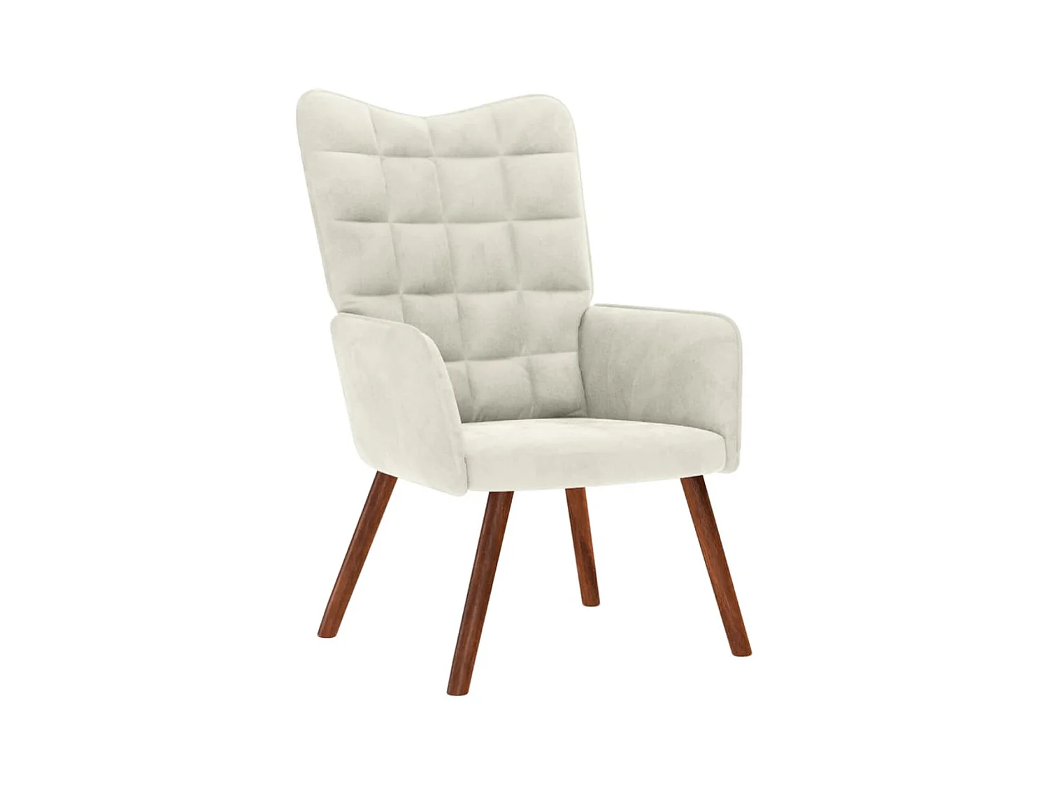 Sillón de relax | Silla de relax de terciopelo crema SHL9041