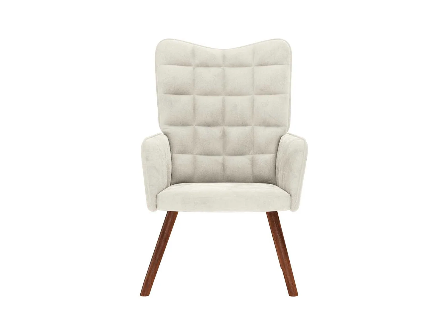 Sillón de relax | Silla de relax de terciopelo crema SHL9041