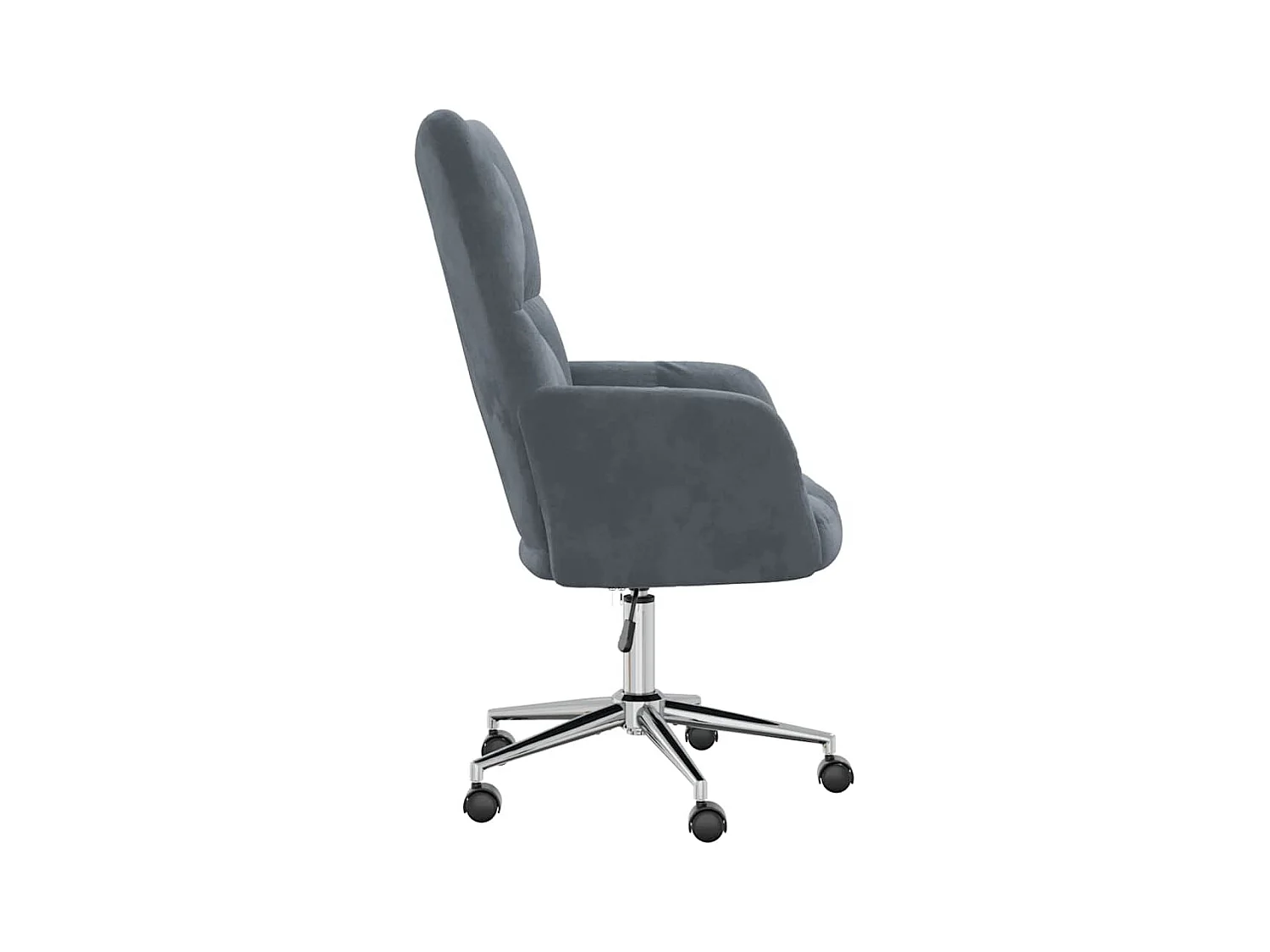 Sillón de relax | Silla de relax de terciopelo gris oscuro SHL9816
