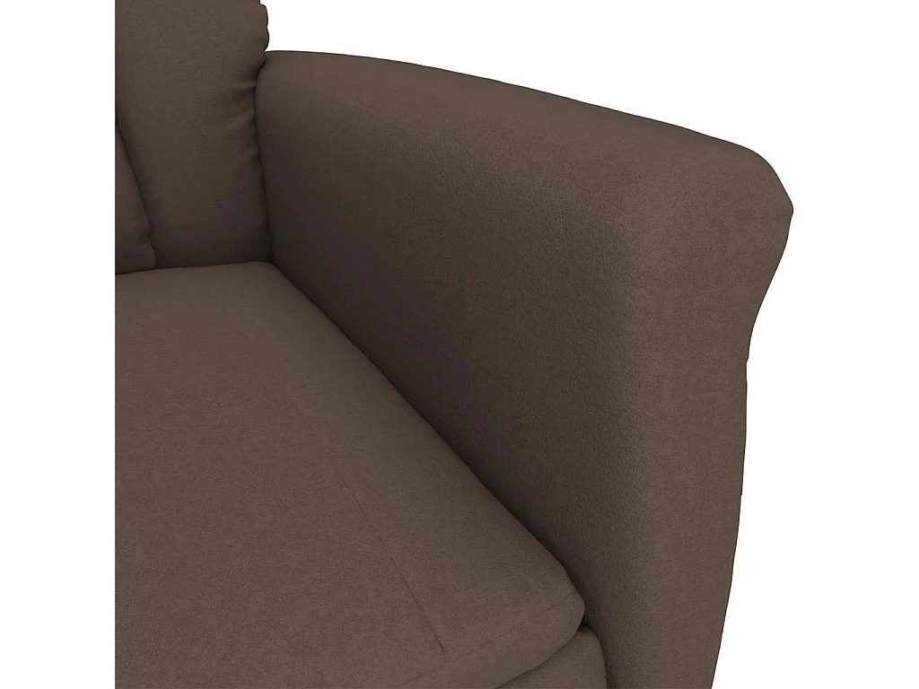 Fauteuil inclinable-Fauteuil de salon marron Marron foncé 70.5x96.5x95 cm SHL4425