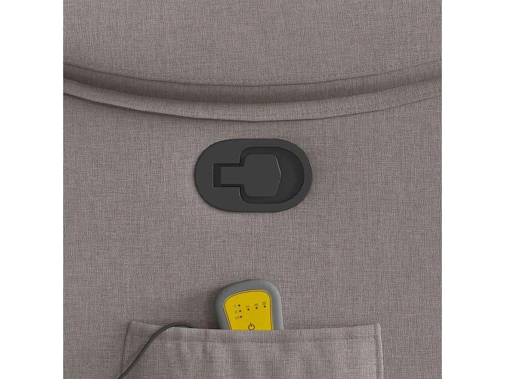 Sillón de salón | Silla | Sillón de masaje reclinable de tela gris taupé SHL3515