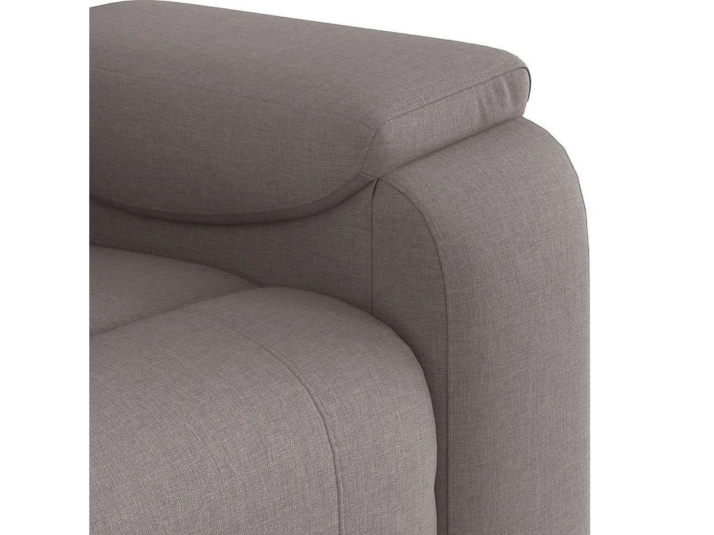 Sillón de salón | Silla | Sillón de masaje reclinable de tela gris taupé SHL3515