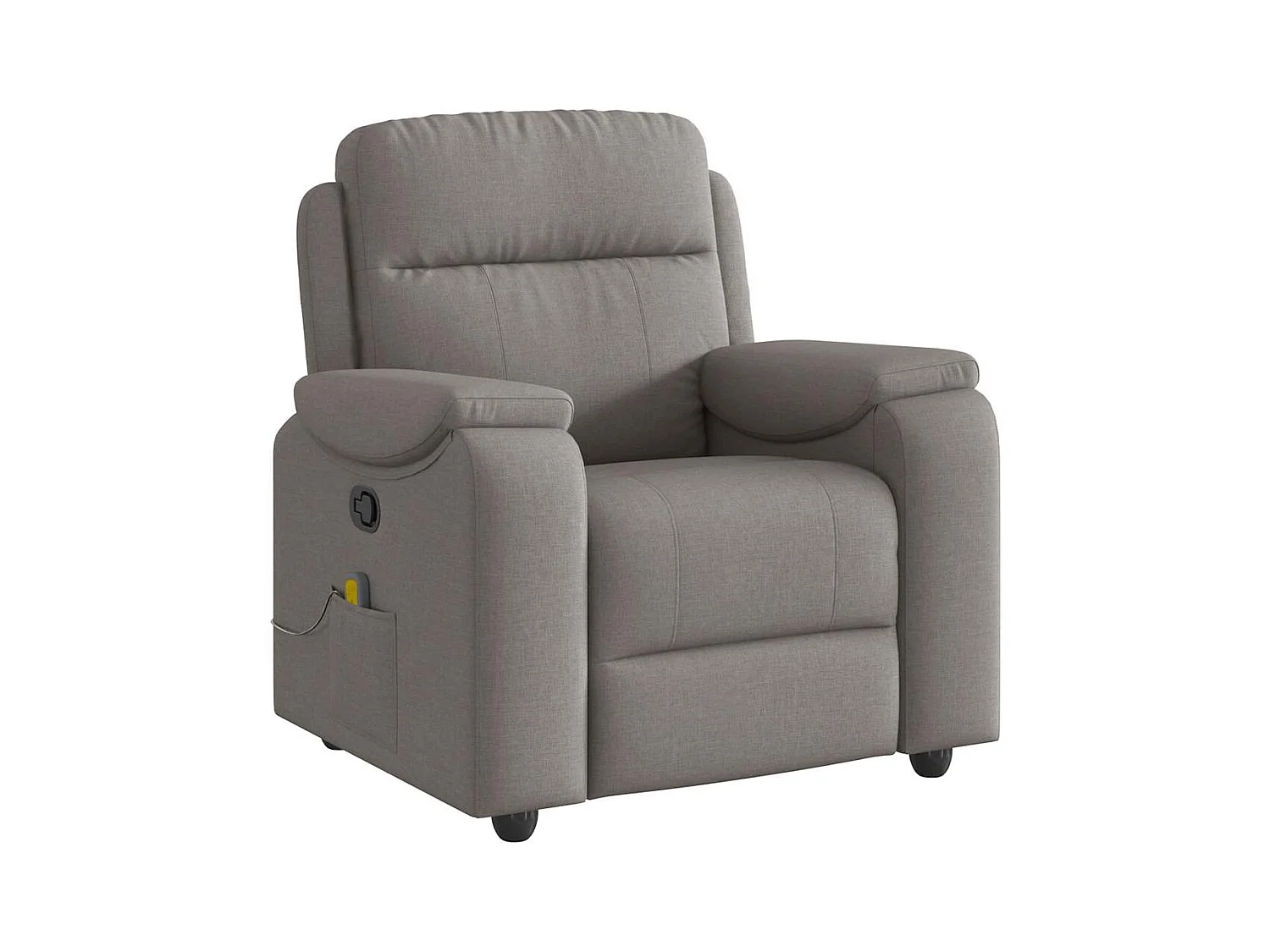 Fauteuil inclinable-Chaise de relax-Fauteuil de Massage Taupe Tissu SHL2582