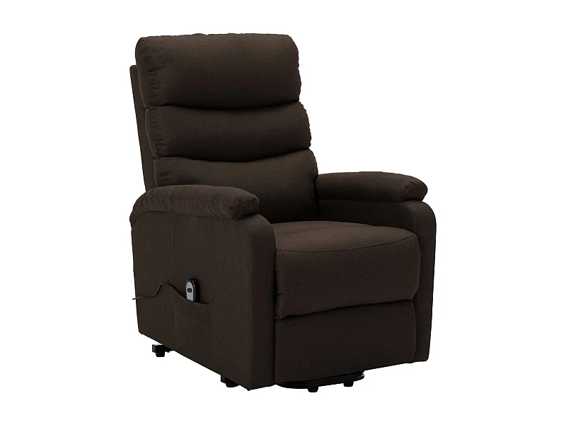Fauteuil salon-Chaise de relax-Fauteuil Marron foncé Tissu SHL5311