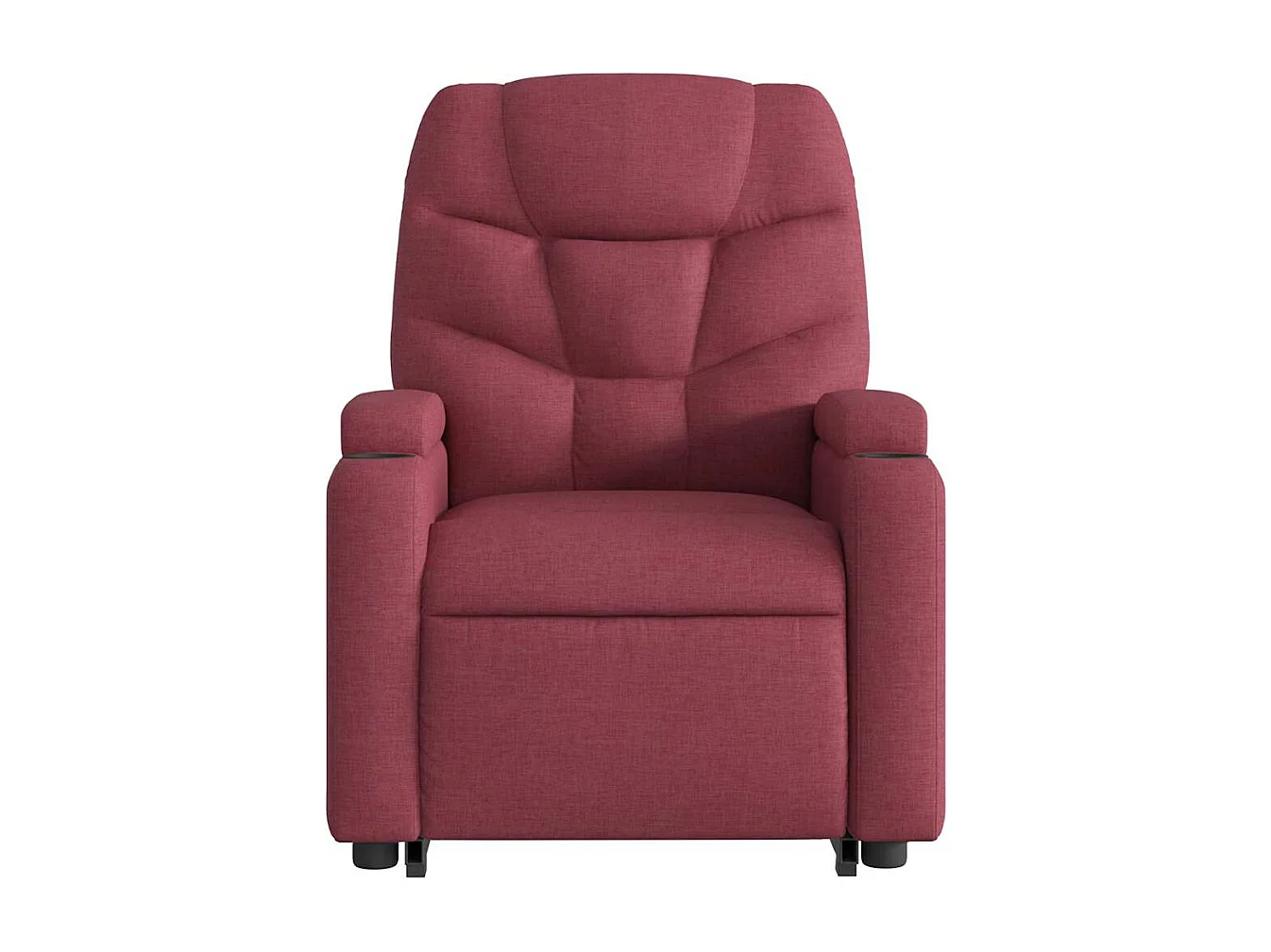 Fauteuil inclinable-Chaise de relax-Fauteuil salon rouge bordeaux tissu SHL3404