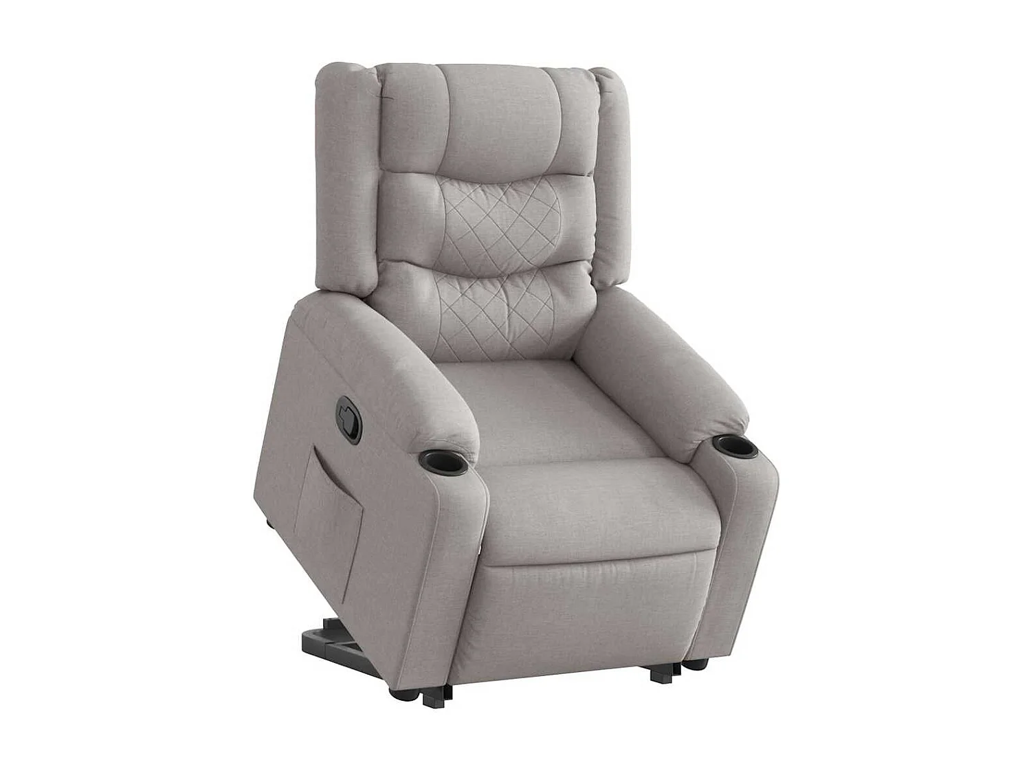 Fauteuil inclinable-Chaise de relax-Fauteuil TV gris nuage tissu SHL2788