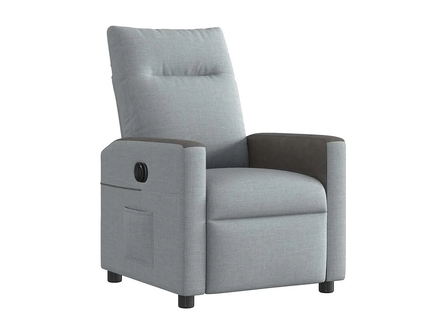 Fauteuil inclinable électrique-Chaise de relax-Fauteuil TV Gris clair Tissu SHL1699