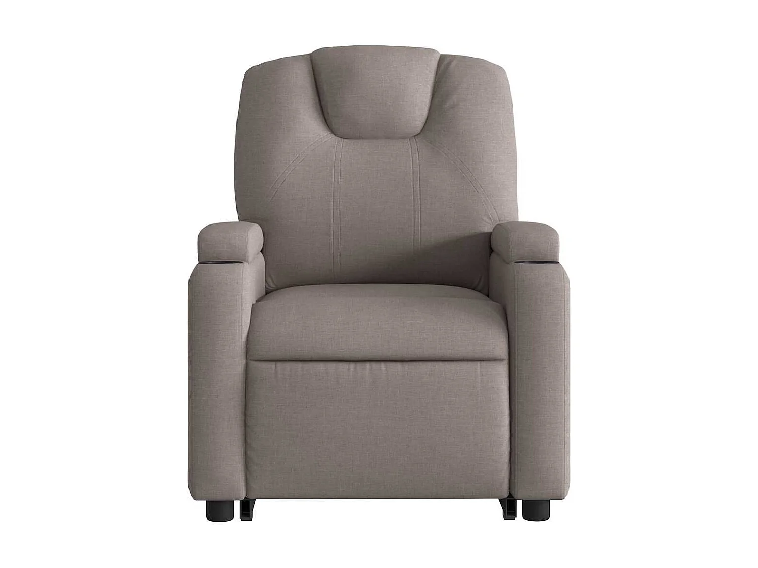 Relaxsessel | Lounge Sessel für Wohnzimmer mit Aufstehhilfe Taupe Stoff SHL56667