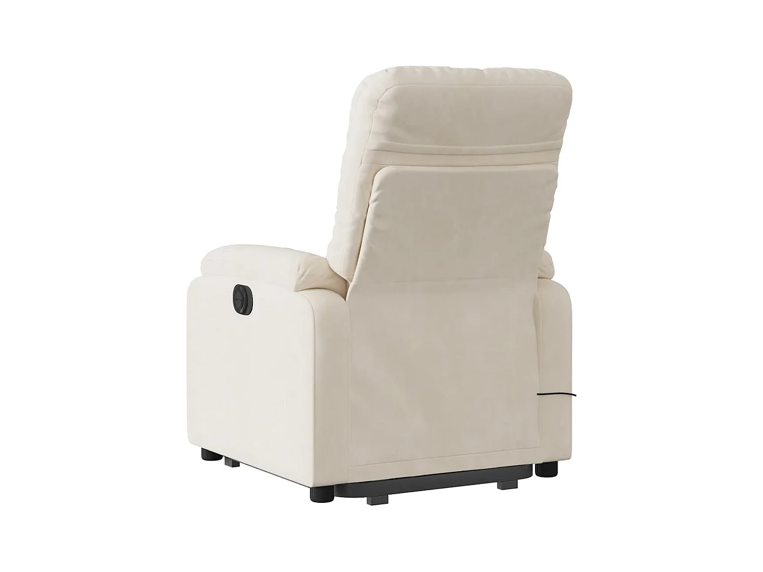 Sillón de relax | Sillón reclinable de masaje elevable tela de microfibra beige SHL4772