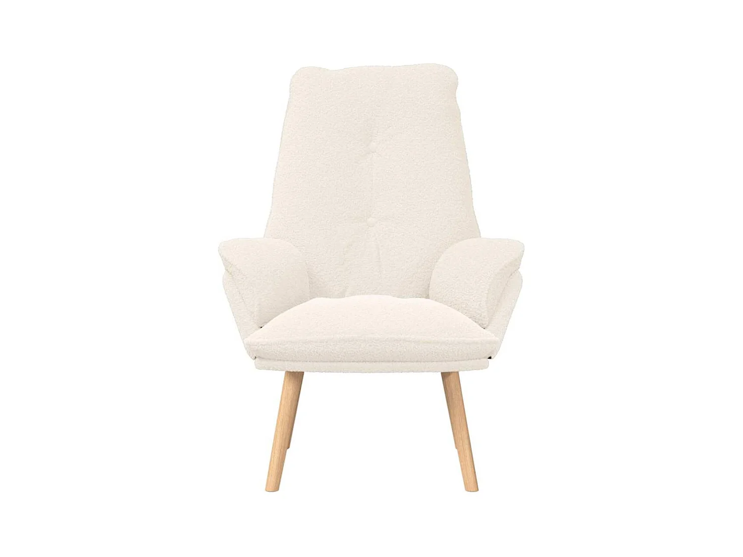 Sillón de relax | Silla Relax | Sillón de salón Crema 69x74x93 cm tela SHL2309