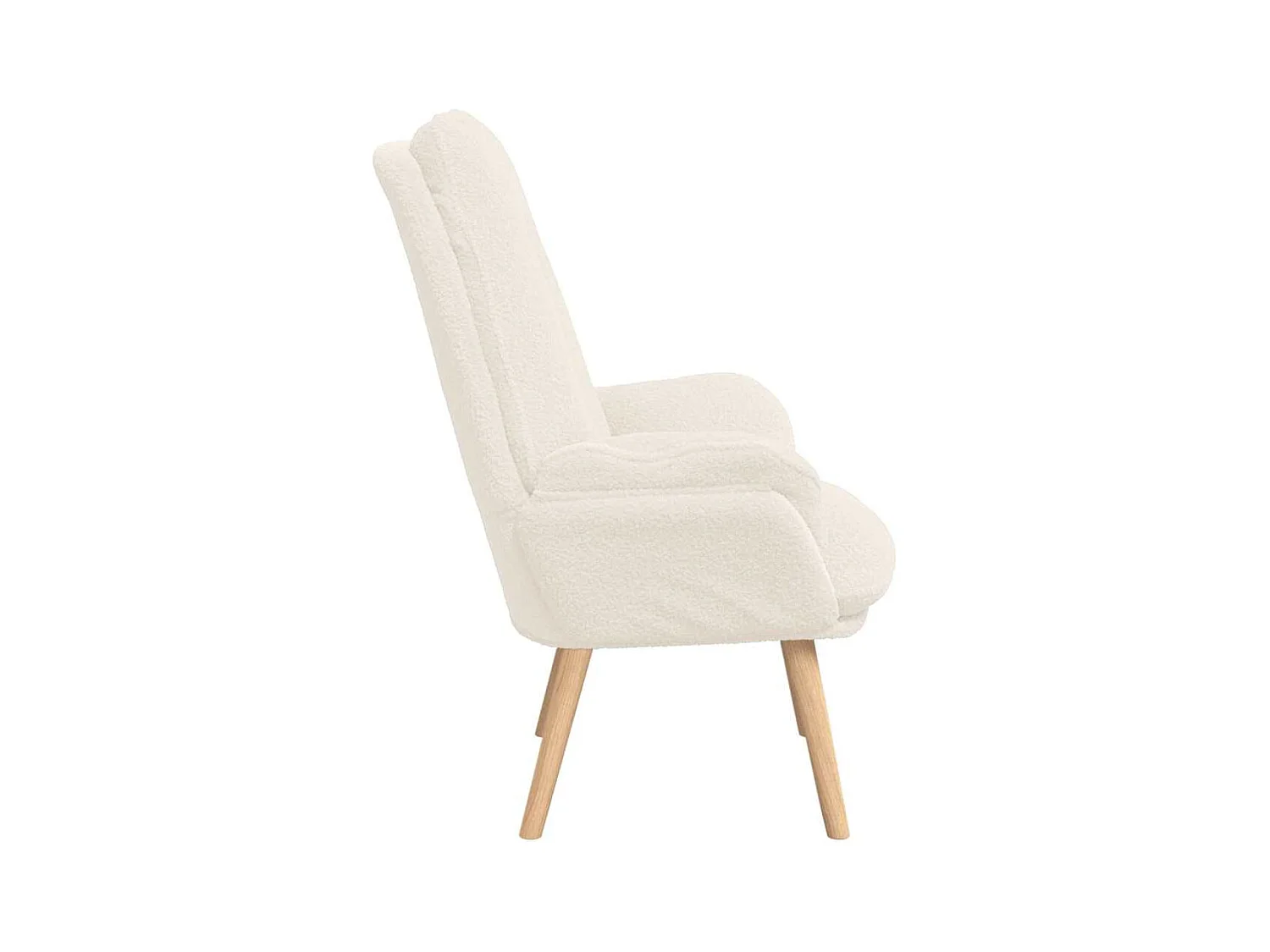 Sillón de relax | Silla Relax | Sillón de salón Crema 69x74x93 cm tela SHL2309