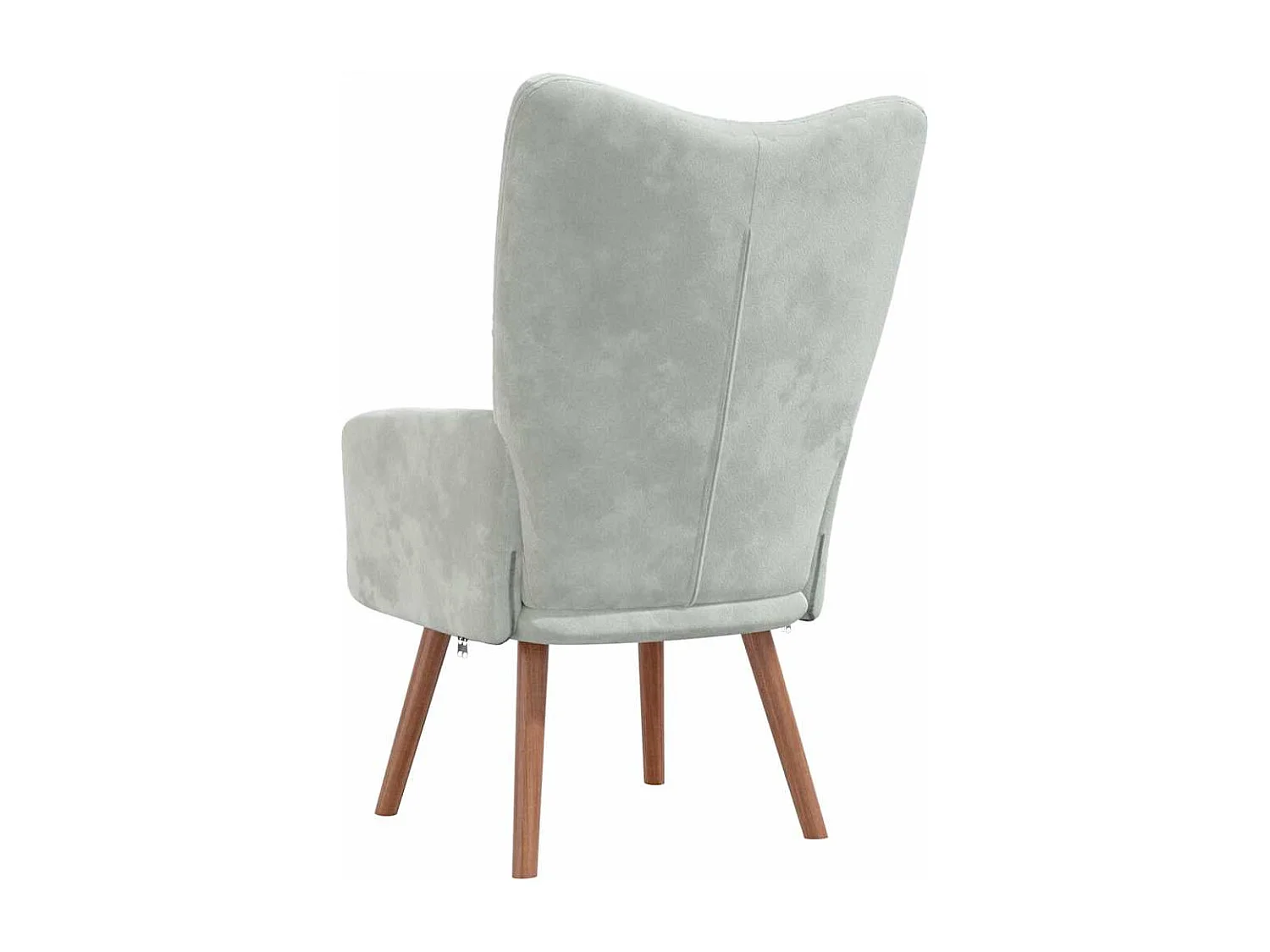 Chaise de relaxation-Fauteuil de Salon Gris clair Velours SHL1344