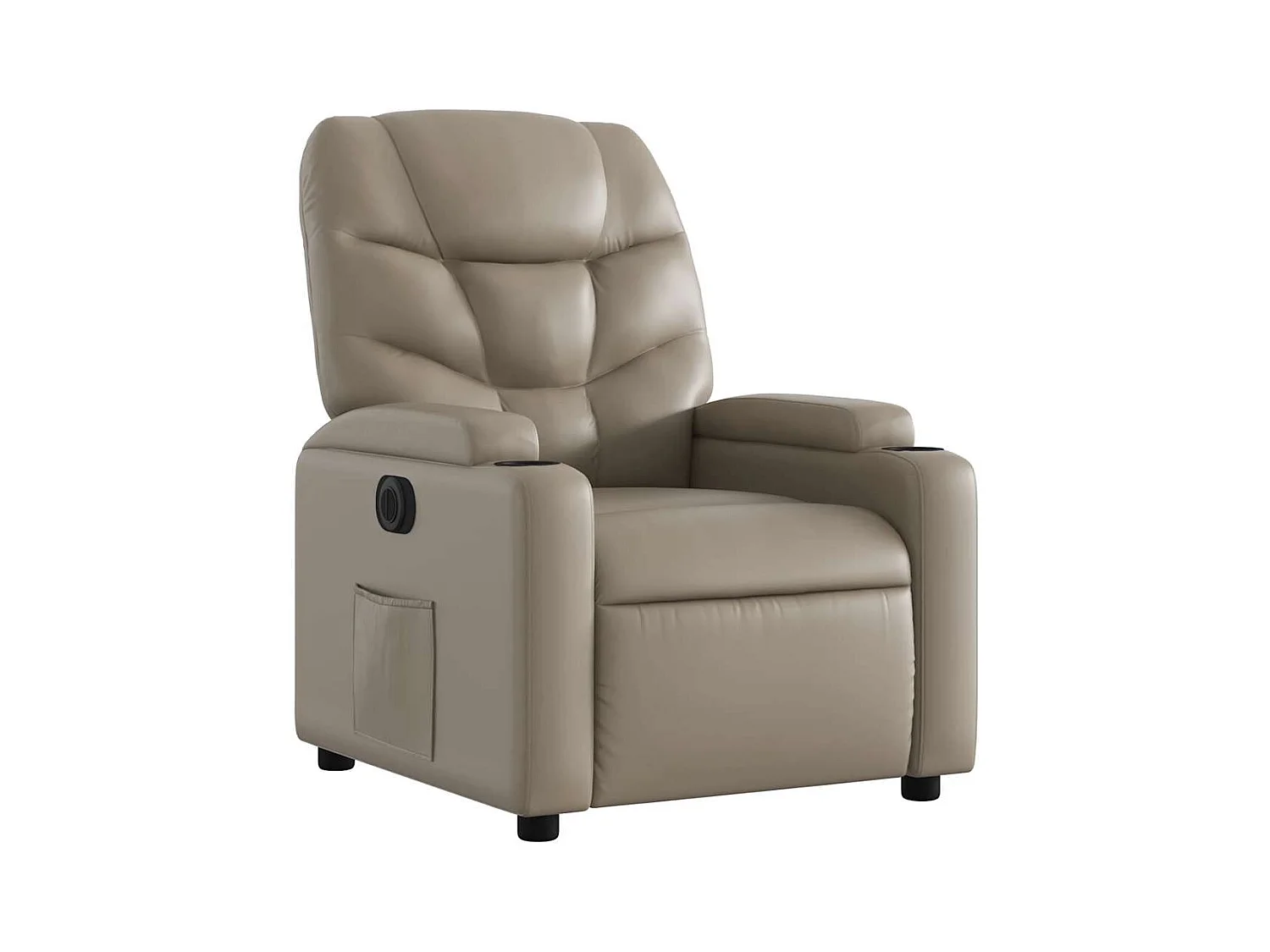 Sillón de relax | Sillón reclinable eléctrico de cuero sintético color capuchino SHL2788