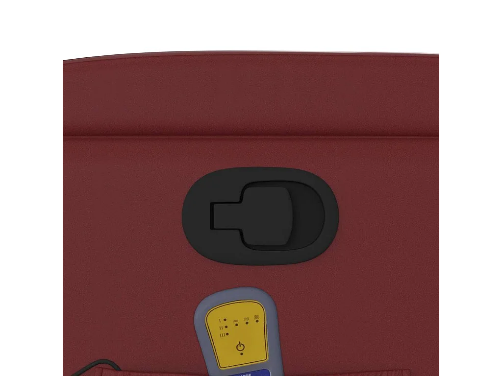 Sillón de salón | Silla | Sillón de masaje reclinable cuero sintético rojo tinto SHL7847