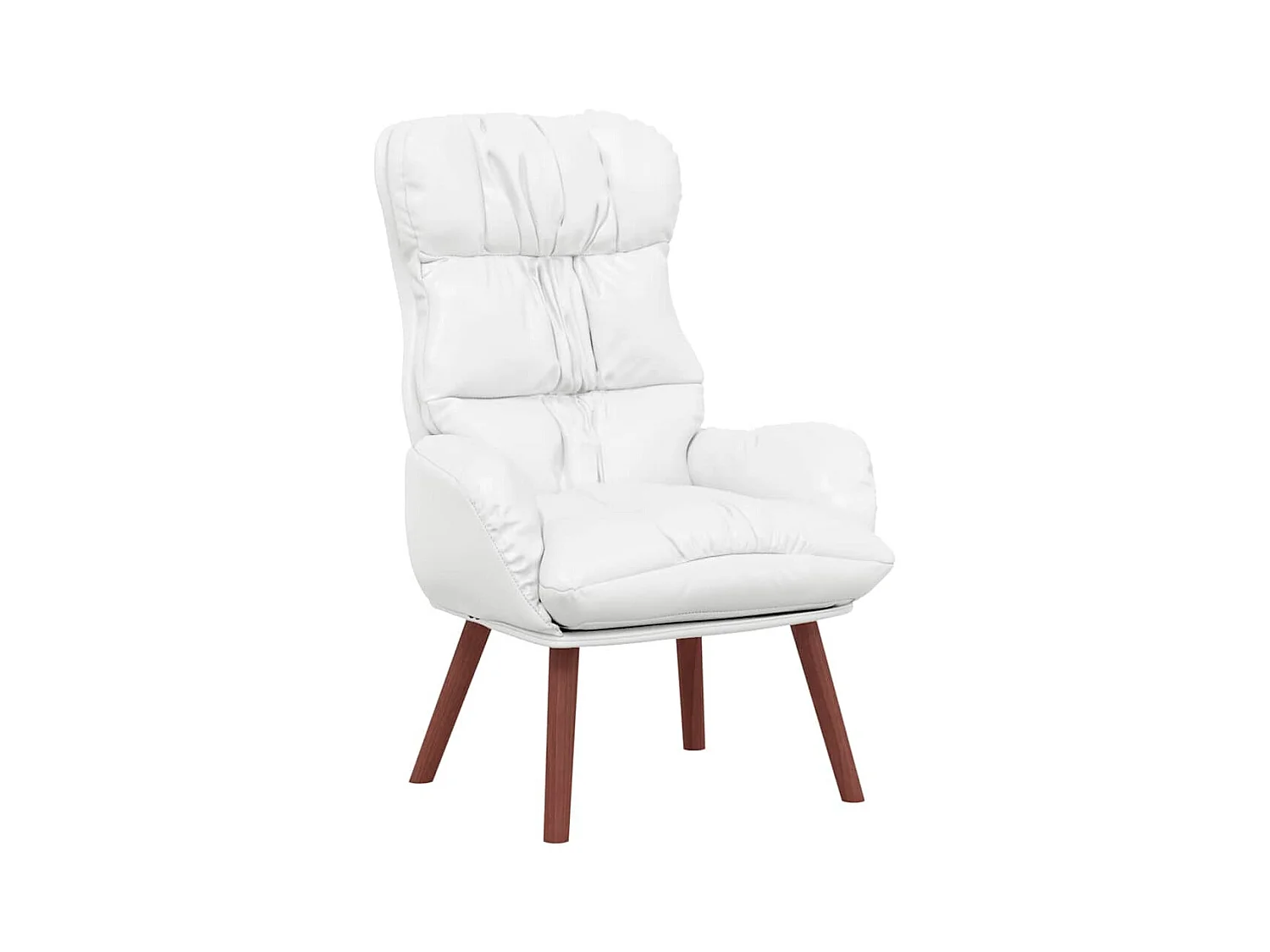 Fauteuil Salon-Chaise de relax Blanc 69x74x93 cm Faux cuir SHL2645
