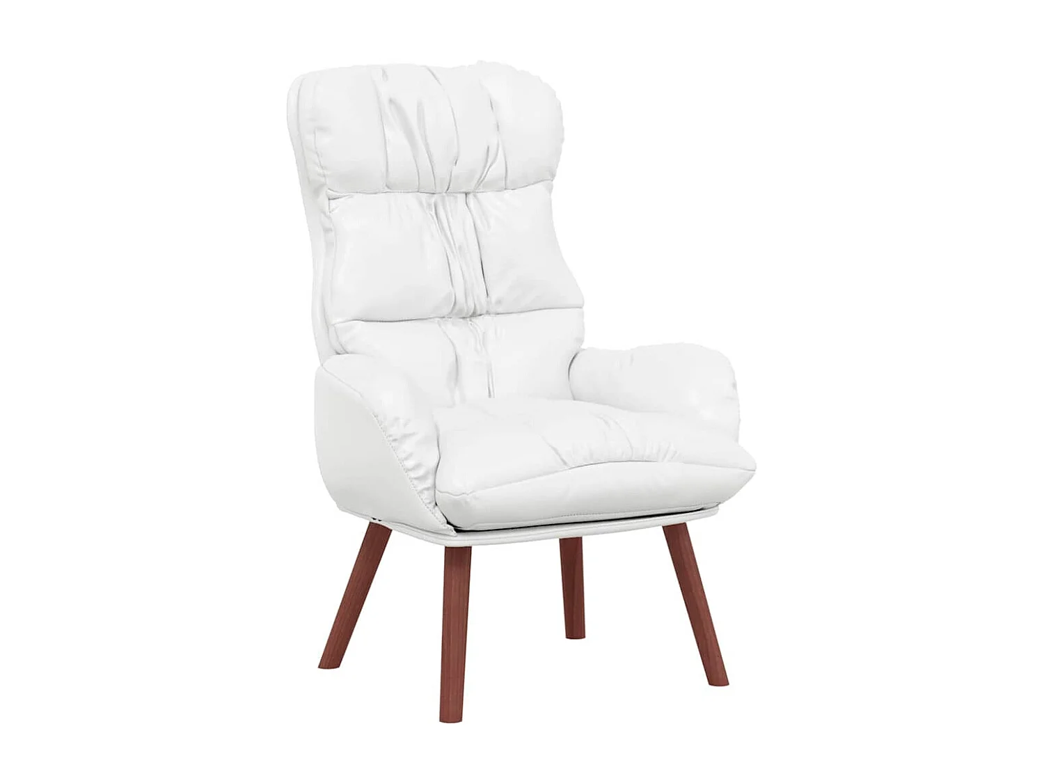 Fauteuil Salon-Chaise de relax Blanc 69x74x93 cm Faux cuir SHL2645
