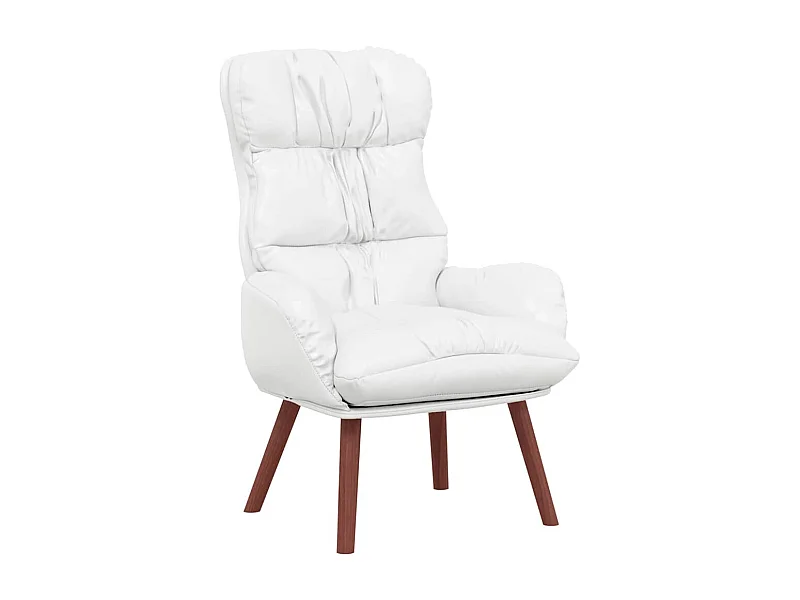 Fauteuil Salon-Chaise de relax Blanc 69x74x93 cm Faux cuir SHL2645