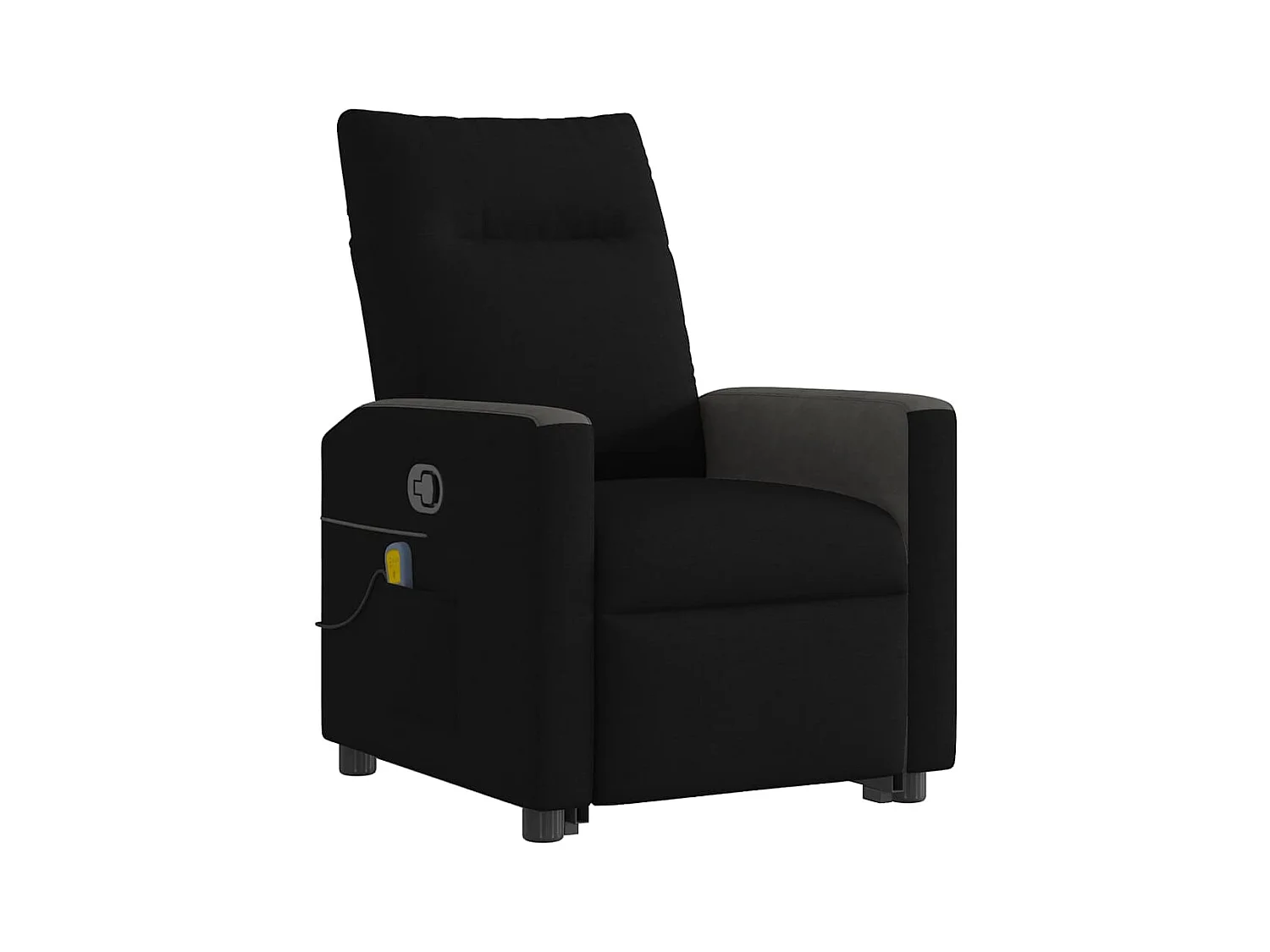 Sillón de relax | Sillón reclinable de masaje elevable tela negro SHL5281