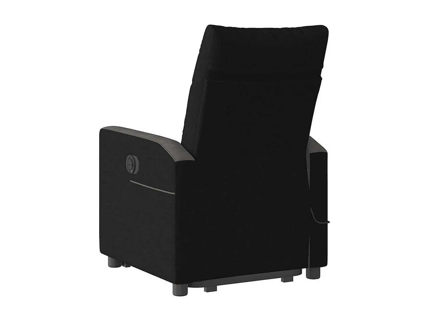 Fauteuil inclinable-Chaise de relax-Fauteuil de Massage Noir Tissu SHL3655