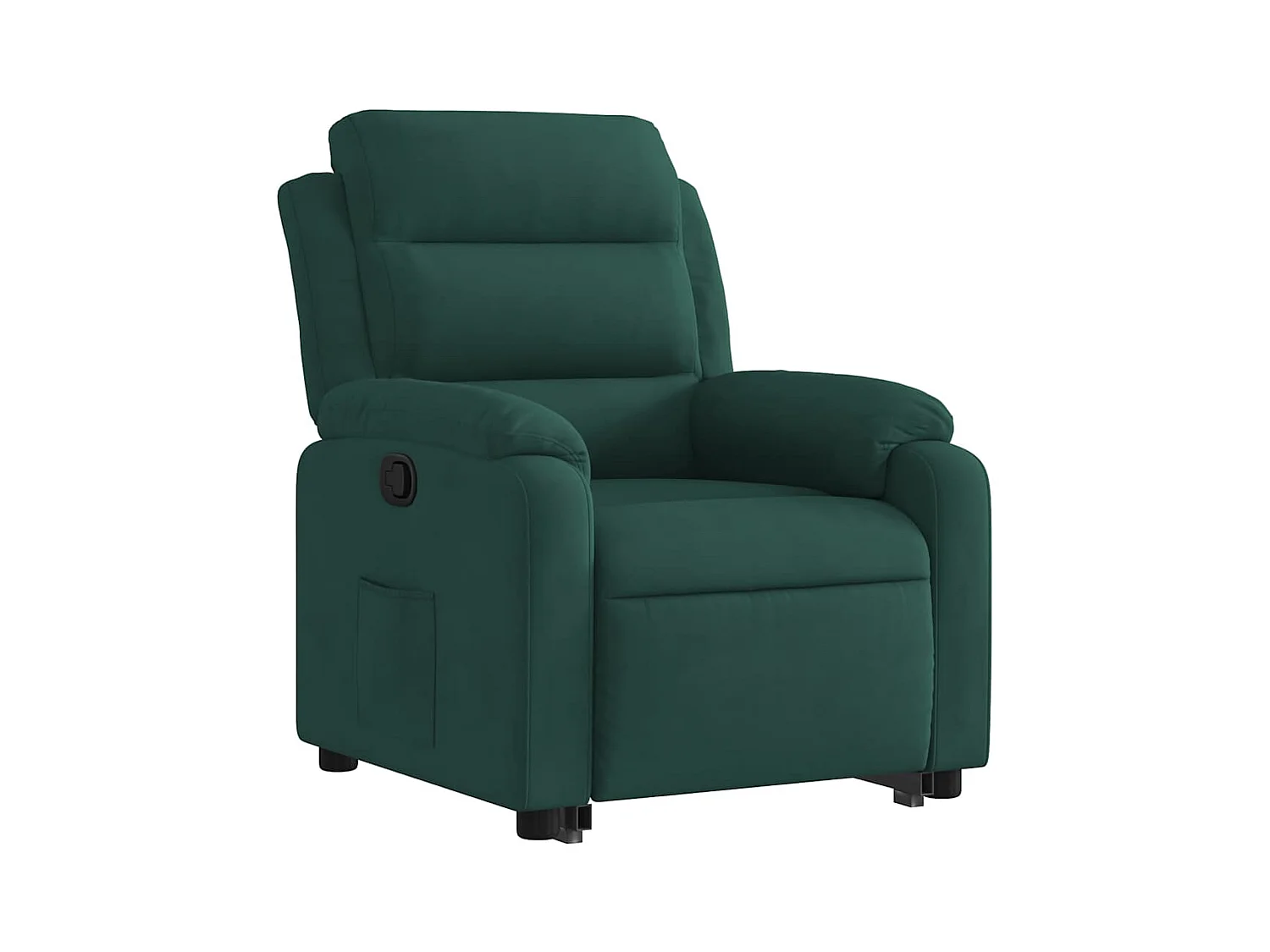 Fauteuil inclinable-Chaise de relax-Fauteuil salon Vert foncé Velours SHL2585