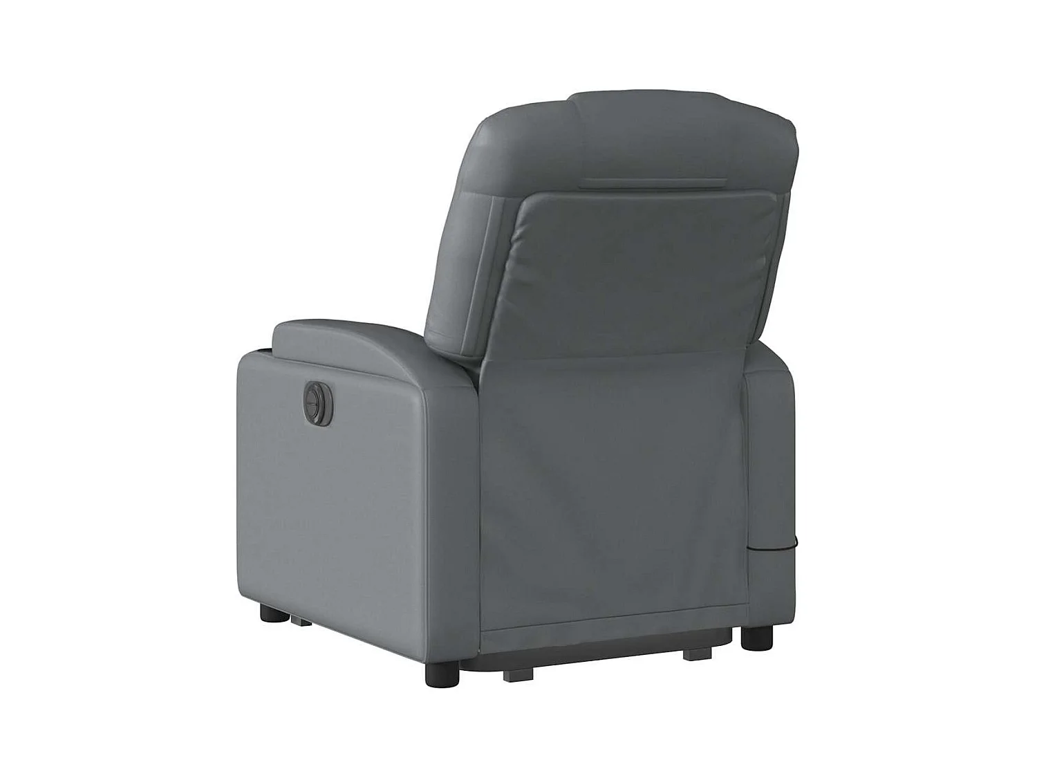 Sillón de salón | Silla | Sillón de masaje elevable eléctrico cuero sintético gris SHL9930
