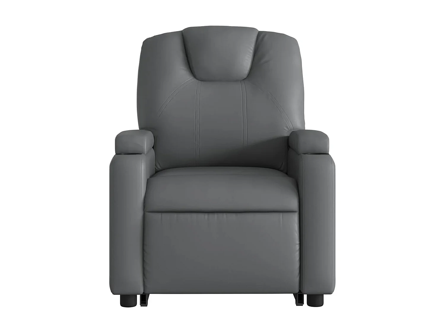 Sillón de salón | Silla | Sillón de masaje elevable eléctrico cuero sintético gris SHL9930
