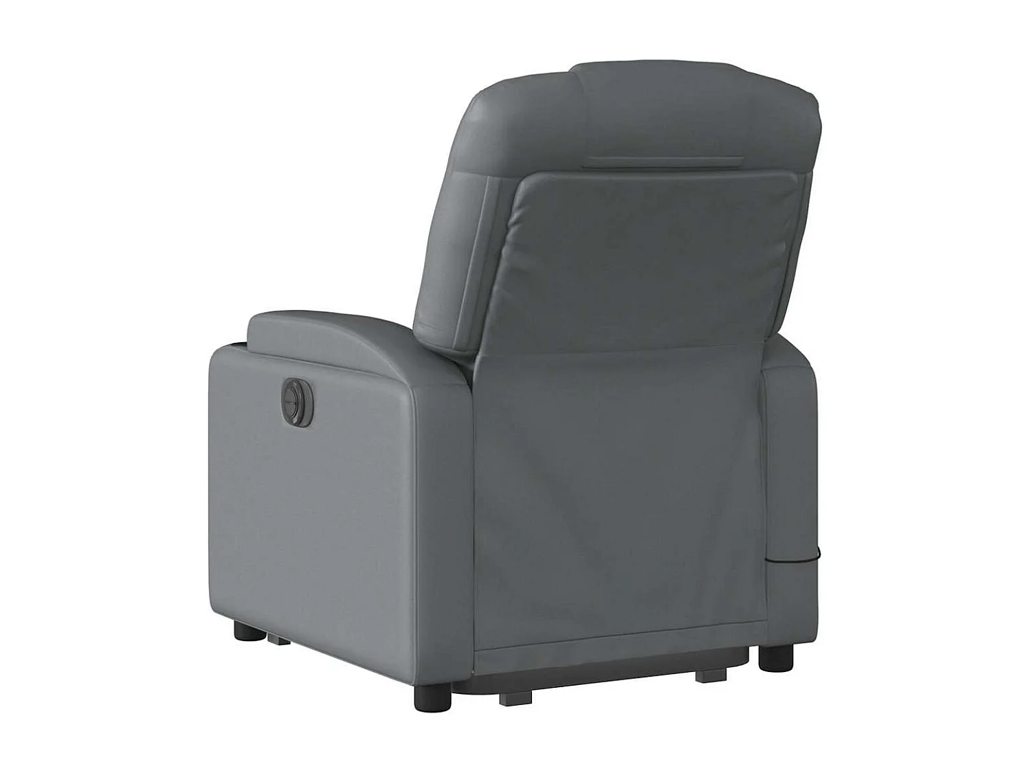 Massagesessel mit Aufstehhilfe Elektrisch | Lounge Sessel indoor Grau Kunstleder SHL68436