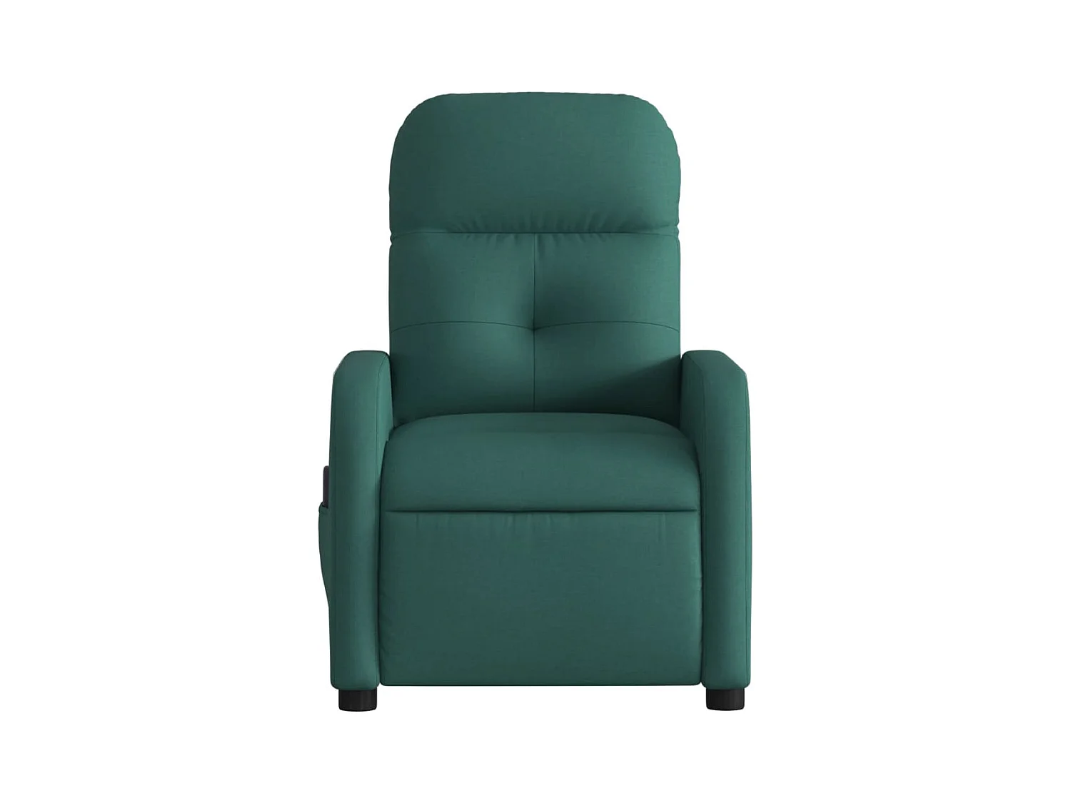 Sillón de salón | Silla | Sillón de masaje reclinable de tela verde oscuro SHL4758