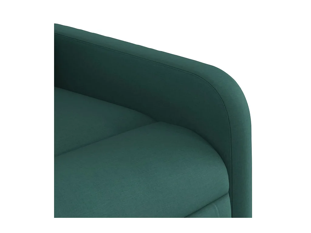 Sillón de salón | Silla | Sillón de masaje reclinable de tela verde oscuro SHL4758