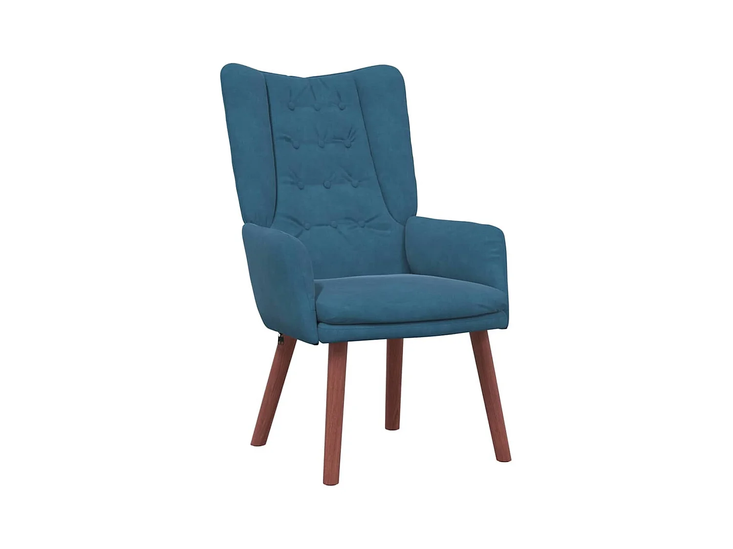 Fauteuil Salon-Chaise de relax Bleu 63x67x94 cm Velours SHL3959