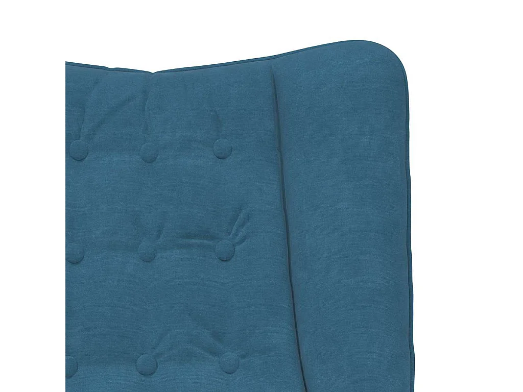 Relaxstoel | Ontspanningsstoel Blauw 63 x 67 x 94 cm Fluweel