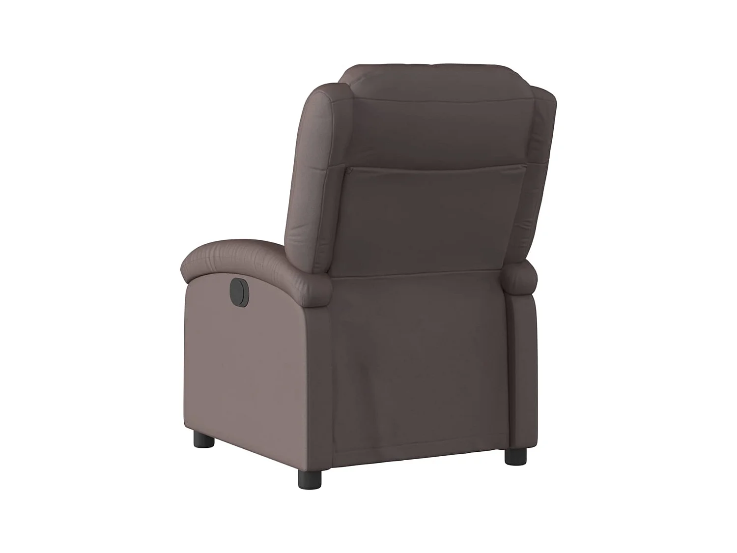 Fauteuil inclinable-Chaise de relax-Fauteuil salon marron foncé cuir véritable SHL5418