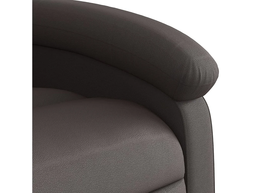 Stoel | Relaxfauteuil | Relaxstoel donkerbruin echt leer