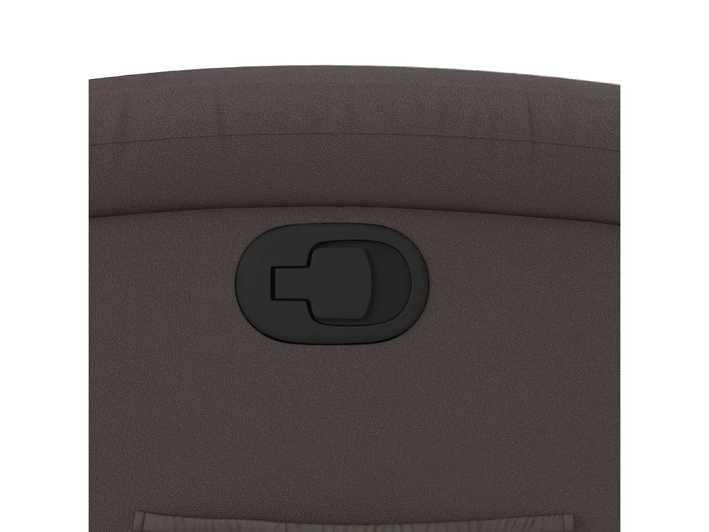 Stoel | Relaxfauteuil | Relaxstoel donkerbruin echt leer