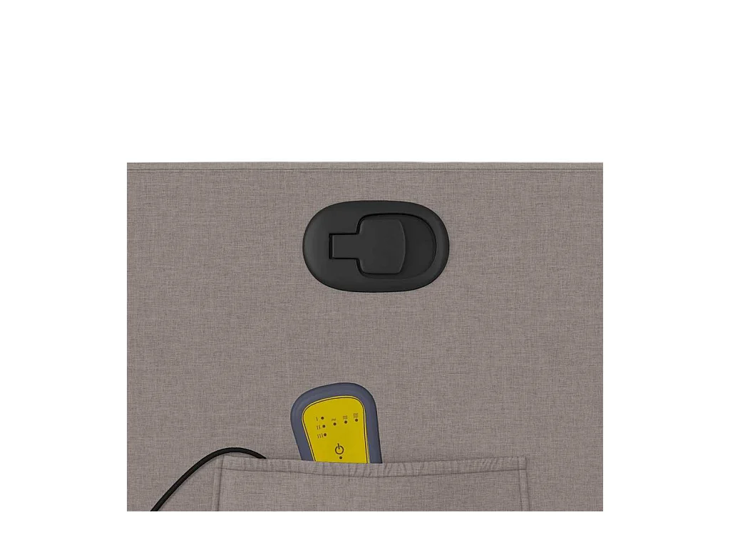 Poltrona de massagens reclinável tecido cinzento-acastanhado SHL616885