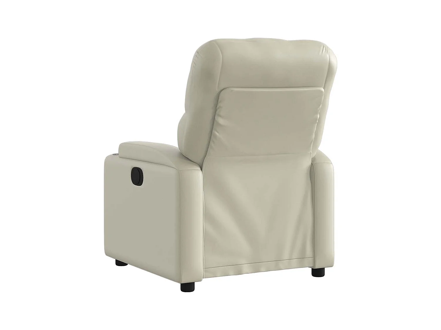 Sillón de relax | Sillón reclinable de cuero sintético crema SHL6692
