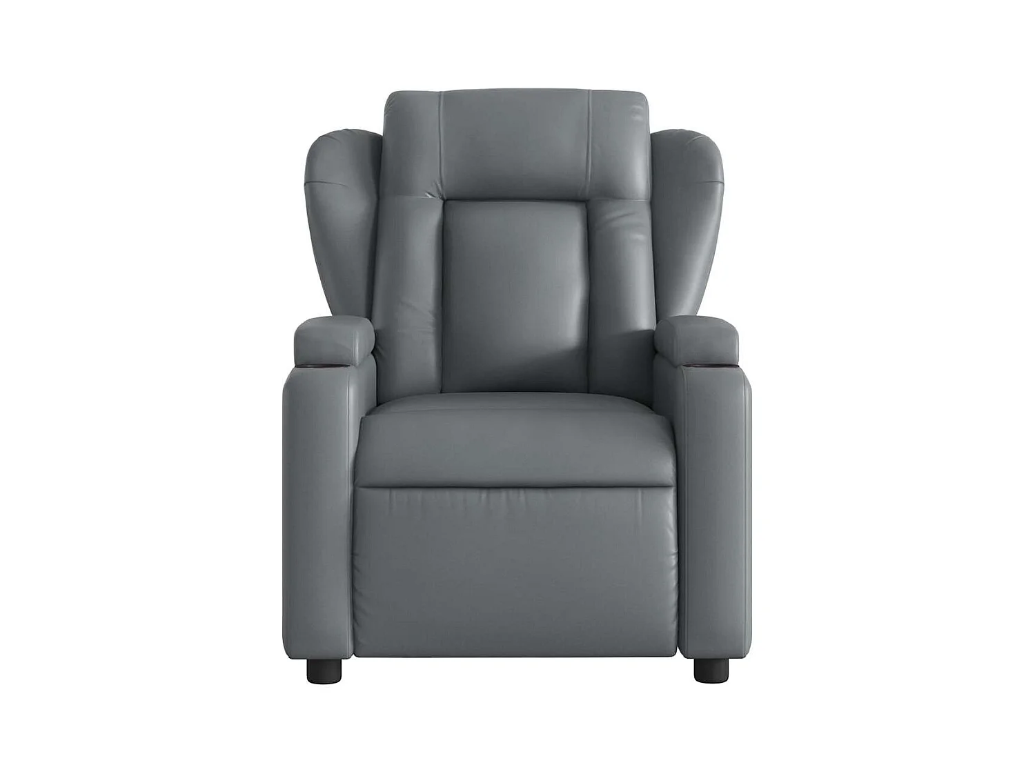 Sillón de salón | Silla | Sillón de masaje reclinable cuero sintético gris SHL7277