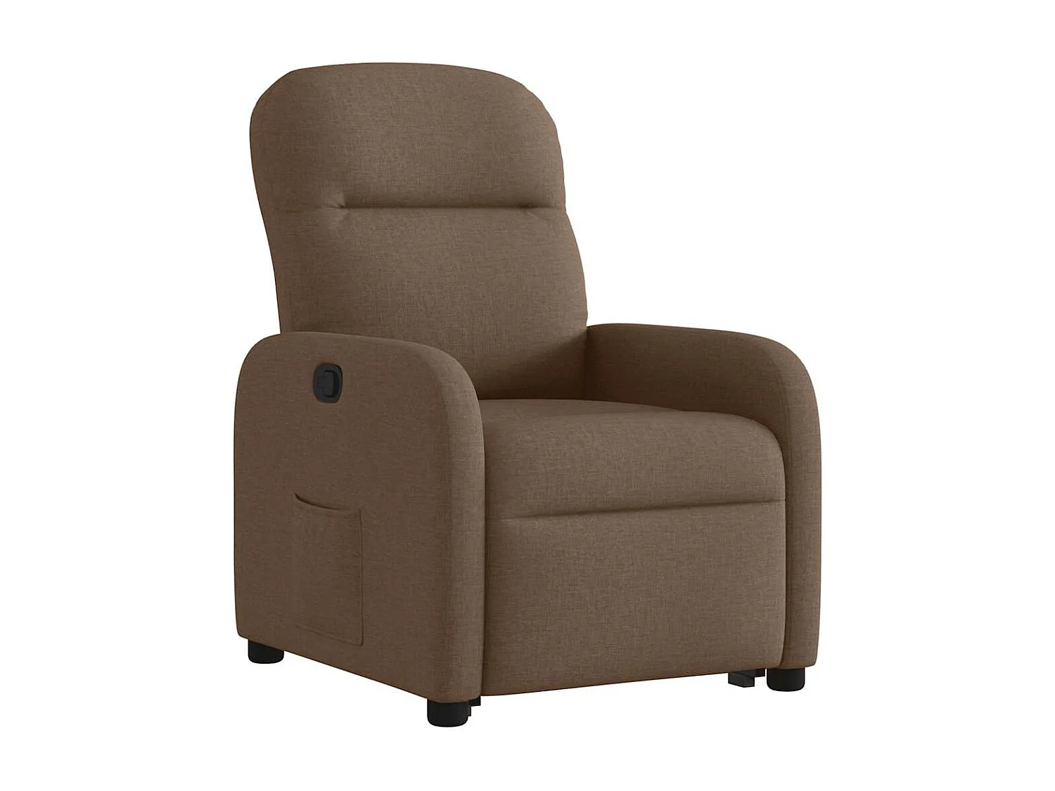 Relaxsessel | Lounge Sessel für Wohnzimmer mit Aufstehhilfe Braun Stoff SHL3032
