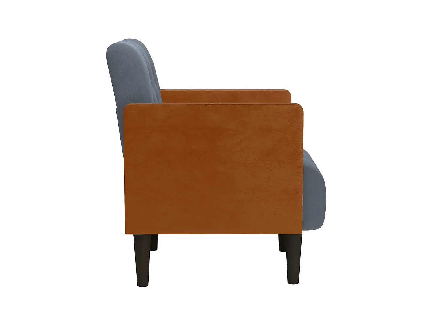 Sillón de relax con reposabrazos Terciopelo Gris Oscuro 55 cm SHL8834