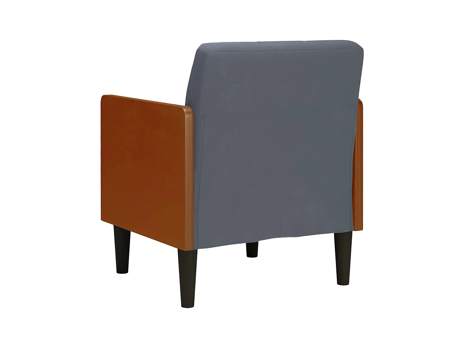 Sillón de relax con reposabrazos Terciopelo Gris Oscuro 55 cm SHL8834