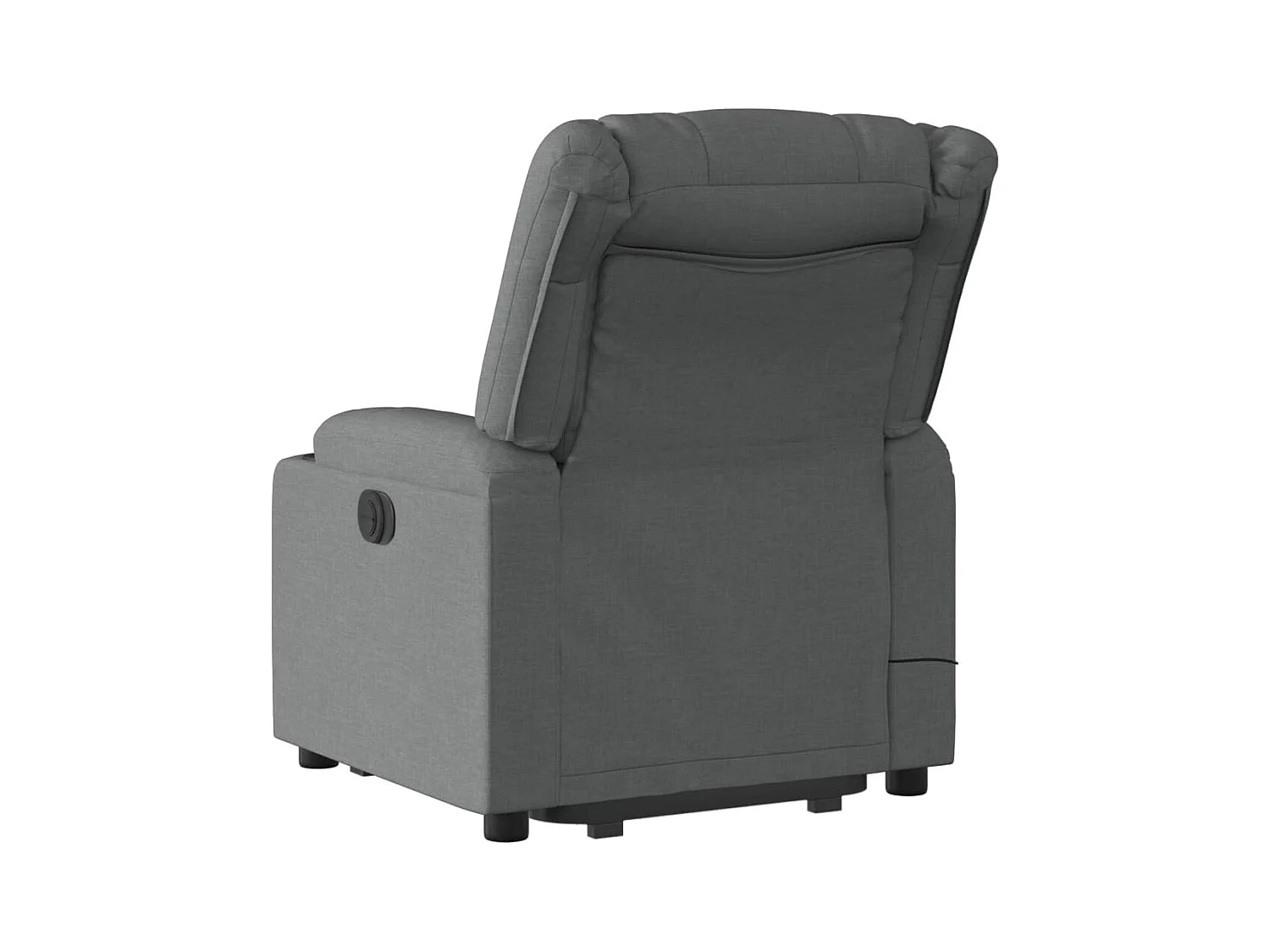 Silla de masaje reclinable de pie de tela gris oscuro SHL3110