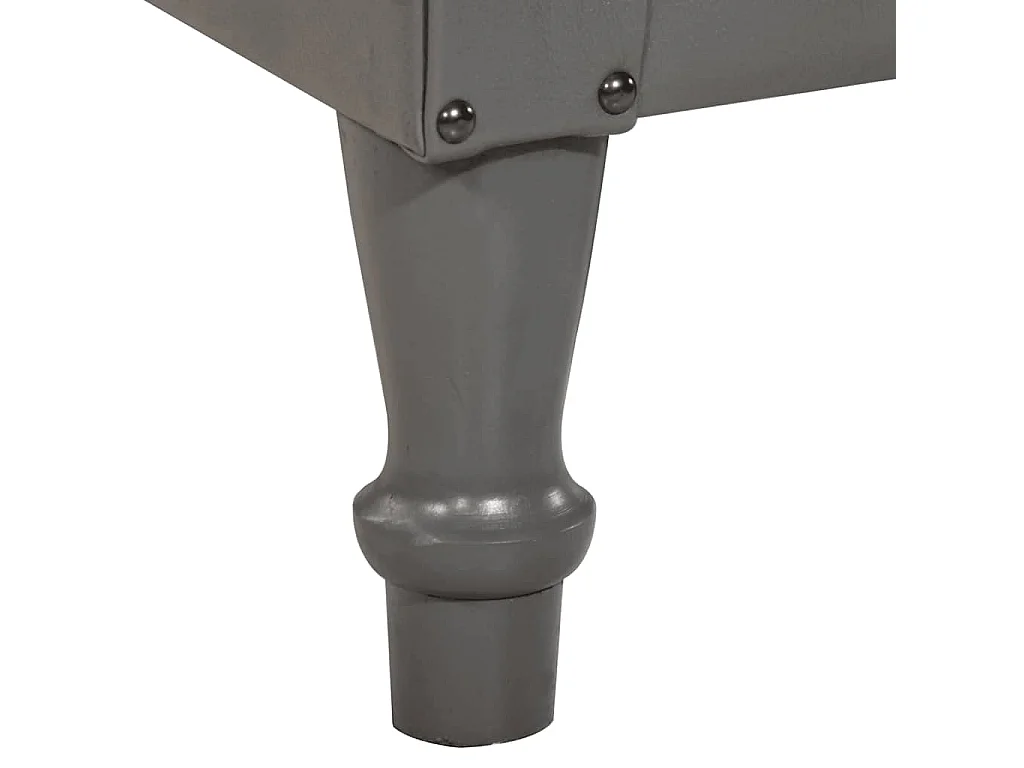 Poltrona Confortável em couro genuíno cinzento SHL135174