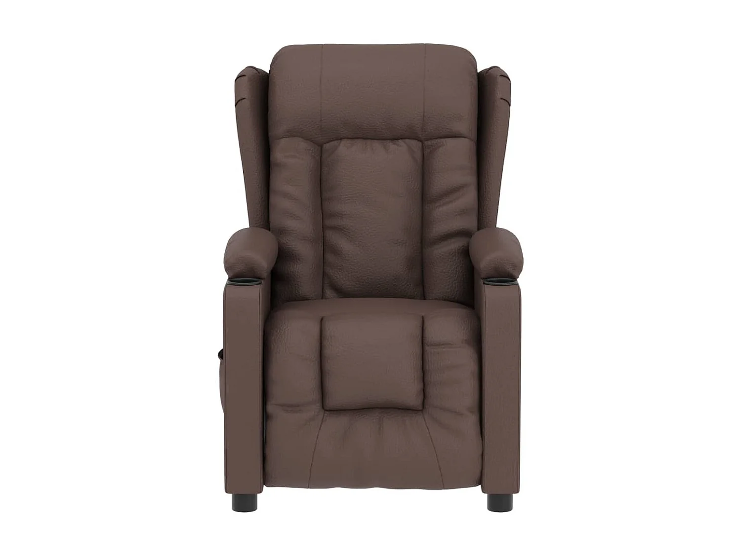 Relaxstoel | Fauteuil verstelbaar elektrisch kunstleer bruin