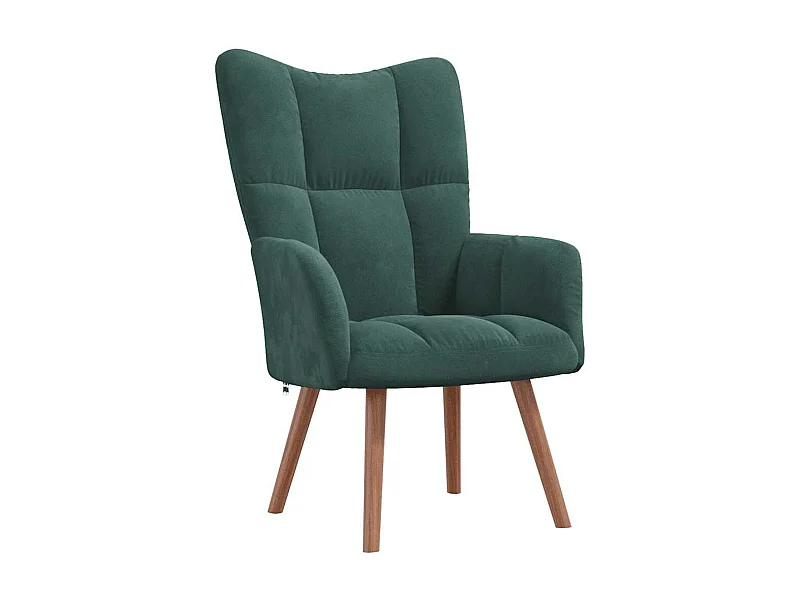 Sillón de relax | Silla de relax de terciopelo verde oscuro SHL3988